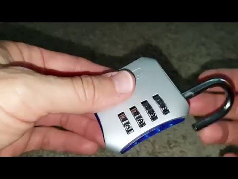 iGotTech Heavy Duty Gym Lock: instructions how to set, lock and unlock the lock