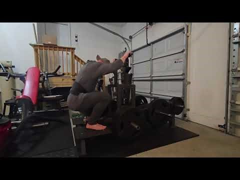 First set on the heavily modified syedee/temu belt squat