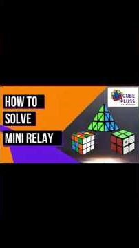 HOW TO SOLVE RUBIK'S CUBE MINI RELAY | JUNIOR CUBE ASSOCIATION.