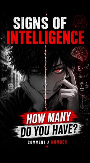 Only 1% People Have These Signs Of Intelligence!😮