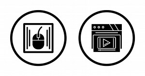 Mouse and Video Player Icon