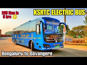 KSRTC ELECTRIC BUS JOURNEY🔋| Bengaluru to Davangere | Fastest Bus Service