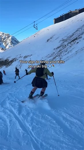 Ski Scotland Official on Instagram: "When away on a ski holiday, do you represent Scotland by wearing your kilt? A bit cold on your 🍑!"