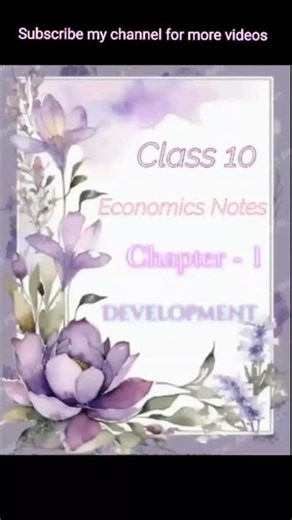 📚 Class 10 Economics Chapter 1: Development – Complete Handwritten Notes ✍️