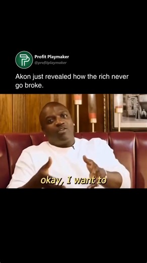 Akon revealed how the rich use debt to protect and grow their wealth. Instead of spending their cash, they borrow against it, keeping their money safe while making more. The wealthy don’t fear the system, they understand it. They use credit as leverage, shield their assets, and rebuild when needed. That’s how MILLIONAIRES play the long game. Follow @profitplaymaker to level up your finance game! ↗️📊 #Finance #Entrepreneurship #Business | Profit Playmaker