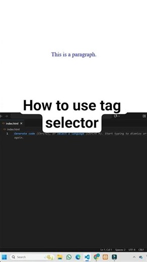 CSS Click Effect Using Tag Selector | Style All Elements ⚡🧾