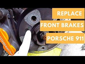 How to replace the Front Brakes on a Porsche 911 including Pads, Rotors, and Wear Sensors