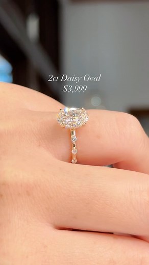Princess Bride Diamonds | Engagement Rings & Fine Jewelry on Instagram: "2.04ct F-VS1 Oval Lab Diamond Daisy $3,999 1 in stock and ready to ship 💍 Shop on princessbridediamonds.com ✨ #princessbridediamonds #pbdbling #engagementring #engagementrings #huntingtonbeach #orangecounty #daisyengagementring"