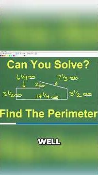 Master Fractions Solve This Perimeter Puzzle Without a Calculator! #math #maths #algebra #geometry