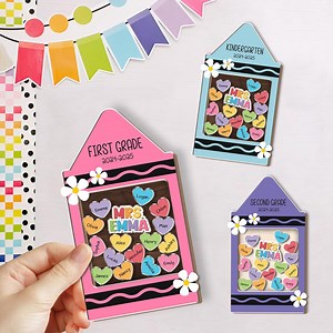 Personalized Teacher Magnet, Teacher Appreciation Gifts, Crayon Teacher Shaker Magnet, 3D Teacher Magnet With Student Name, End of Year Gift - Etsy