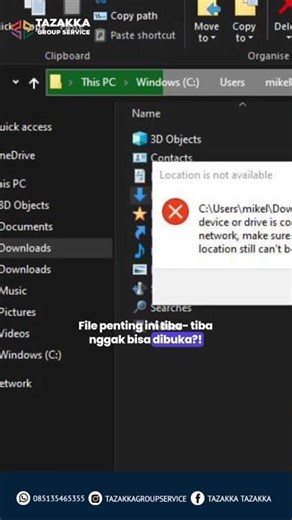 Penyebab File Tiba-Tiba Tidak Bisa Dibuka! #shorts #viral #pcgaming