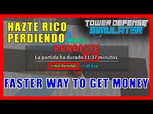 Roblox Tower Defense Simulator | How to get EASY MONEY | GANA DINERO FACIL a CUALQUIER NIVEL 🤑🤑