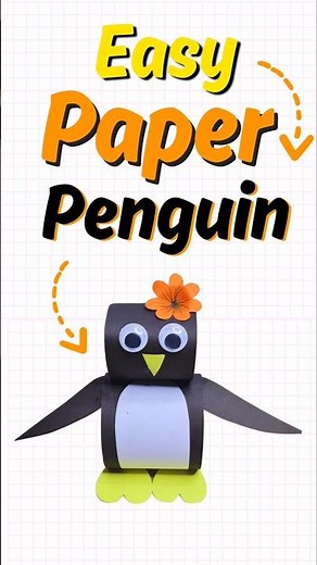 Kids LOVE Making Paper Penguins with This Simple Trick