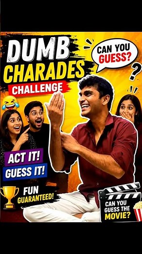 Only Movie Lovers Will Get This! 🎬😆 | Dumb Charades