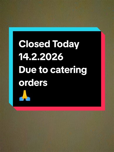 Dear Customers, Tea Time Taiping will be closed today (14.02.2026) due to catering orders. We will reopen tomorrow (15.02.2026) and resume business as usual. Thank you for your kind understanding and continuous support. ☕✨ #teatimetaiping #teatime #tea #fyppppppppppppppppppppppp #coffeelover