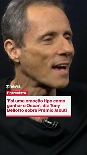 'Foi uma emoção tipo como ganhar o Oscar', diz Tony Bellotto sobre Prêmio Jabuti