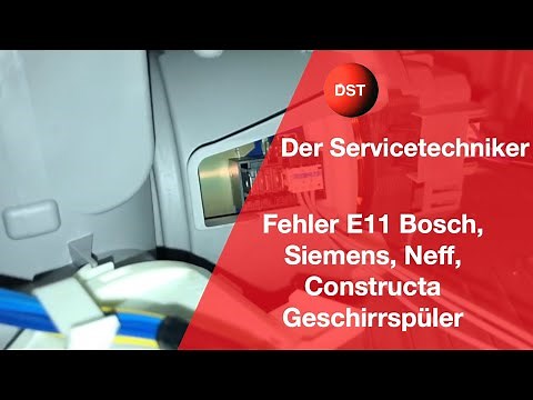 Error E11 Bosch, Siemens, Neff, Constructa dishwashers