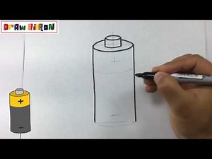 How to draw a battery
