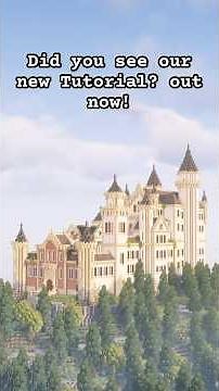 build this epic castle with our mew tutorial! #neuschwanstein #castle #tutorial #minecraft #shorts