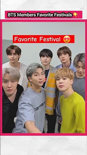 BTS Members Favorite Festival 👆 | #factsinhindi #bts #kpopfactmedia #facts #boyband #jungkook