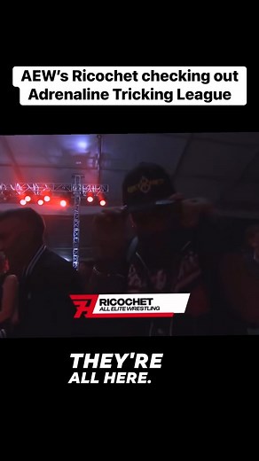 AEW - All Elite Wrestling official fan page Ricochet checking out Adrenaline Tricking League! | CycleDrag
