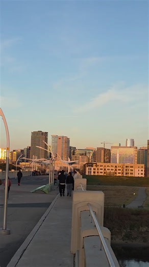 Dallas Texas Sunday Evening Skyline View