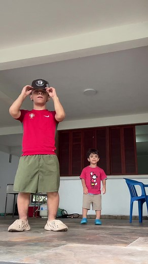 Dance Routine Between Adult and Child