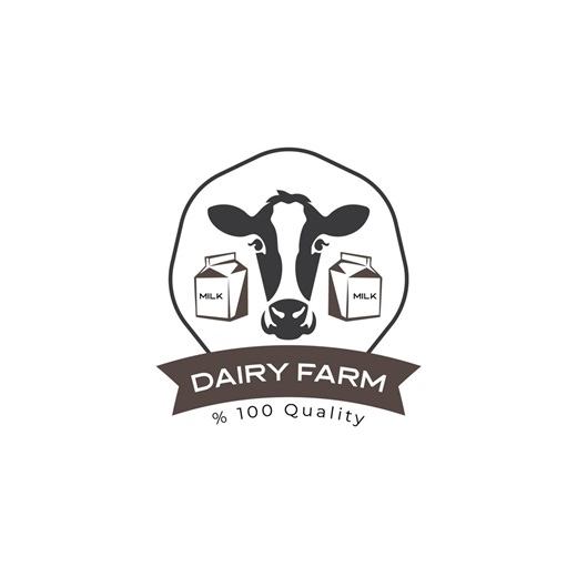 Dairy Farm Logo Design / Milk & Agriculture Brand Logo - Etsy