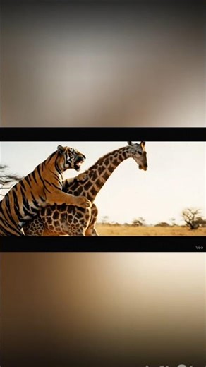 Tiger vs Giraffe | Real Wild Encounter in the African Savannah