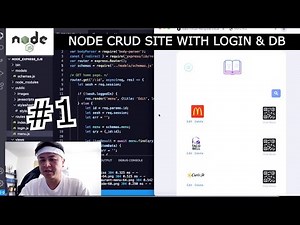Full Node JS CRUD Website with Login Auth and Database | Part 1
