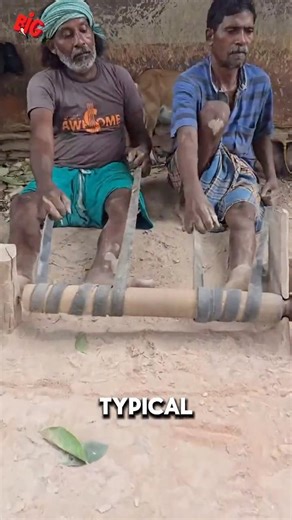 This is a 1,000-year-old human-powered lathe.⚙️💪🤯