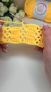 🌼🤩🧶crochet block stitch #crochet #diy #desing #yarn #howto #crochetlove #croche #craft #crocheting | Crochet&Knitting by marifu6a