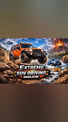 Extreme SUV Driving Simulator 🔥 Crazy Offroad Stunts & Mountain Jump! #OffroadDriving #shorts #viral