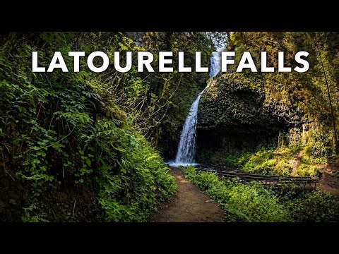 Latourell Falls Trail Walk (4K) 🌿 Columbia River Gorge | Peaceful Oregon Waterfall Hike