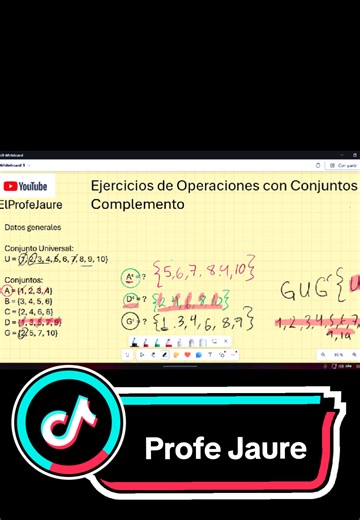 Estadística conjunto universal y complementos