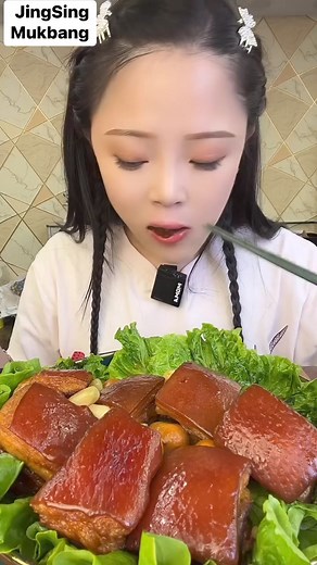 7.8K views · 1.4K reactions | Pork Cubes and quail eggs Mukbang...