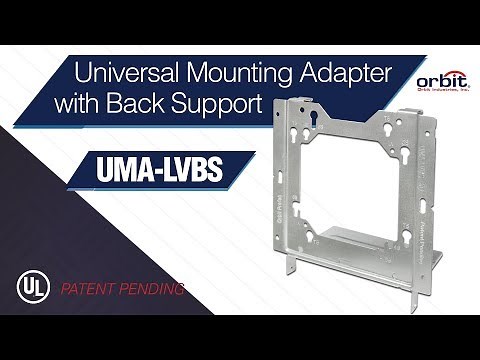 Orbit Industries' Universal Mounting Adapter with Back Support (UMA-LVBS)