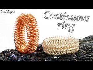 Unisex coiled wirework ring