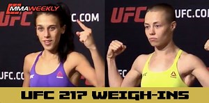 UFC 217 Official Weigh-ins: Three Championship Bouts Make Weight (Video)