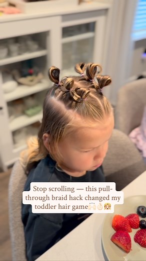 21K views · 2.7K reactions | Stop scrolling — this pull-through braid hack changed my toddler hair game朗 Follow for more tips✨ #toddlerhairstyles #hairstyletutorial #easyhairstyles #cutehairstyles #viralhair #hairstyleforgirls #hairstyleideas #kidshairstyles #hairinspiration #fblifestyle | Hairstylingmom | Facebook