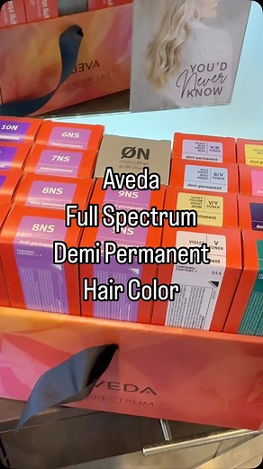 The @aveda Full Spectrum Demi-Permanent Hair Color has arrived! 🌿✨ What’s inside? ✔️ More vibrant, customizable shades ✔️ TRIS ColorIntegrity Technology for superior color deposit & longevity ✔️ Enhanced grey coverage ultra-natural sheer tones ✔️ Up to 5X shinier & 3X smoother results Stay tuned cause this is just the beginning! What shades are YOU excited to see first? Drop them below! ⬇️ #dreaminavedacolor #avedaartist #avedademi #dreamincolorcontest #aveda #avedaartists | Sasha Ahles - Hair 