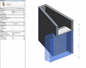 To create a double wall opening