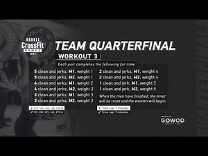 Workout 3 — 2022 Team Quarterfinal