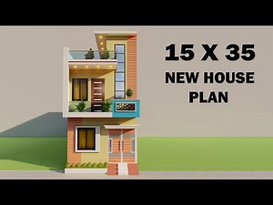 Small new house plan elevation,15*35 makan ka naksha,15x35 ghar ka design in 3D,525 sqft house plan