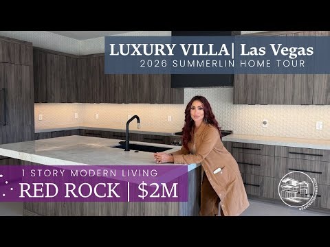 Luxury Villa | 2026 Vegas Summerlin | $2M Modern Golf Course Home Tour | Would you live here?