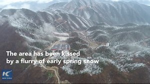 8.5K views · 1.3K reactions | Drone footage shows Taiping Mountain scenic area in Jiangxi, E China, which has been kissed by a flurry of early spring snow | Xinhua Culture&Travel | Facebook