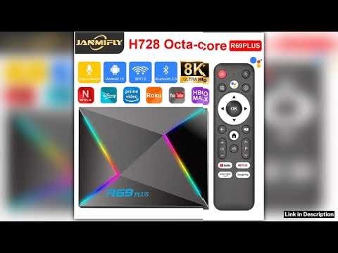 R69 Plus Voice Control TV Box Ultra HD 8K Allwinner H728 Octa Core Support Netflix tv box WIFI 6