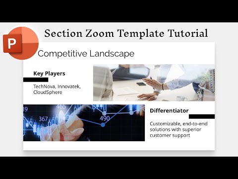 PowerPoint Section Zoom Corporate Presentation Tutorial | Part 11: Competitive Landscape