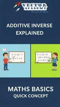 Additive Inverse Explained | Maths Basics | Quick Concept #shorts #education