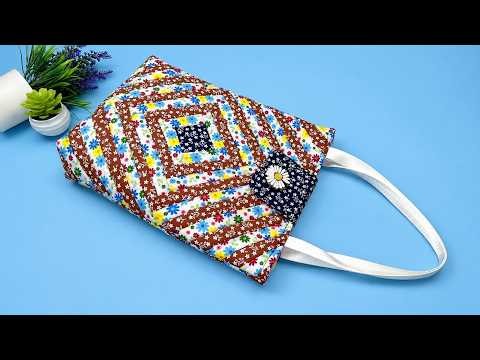 You Won’t Believe This Tote Bag Starts With Fabric Strips!